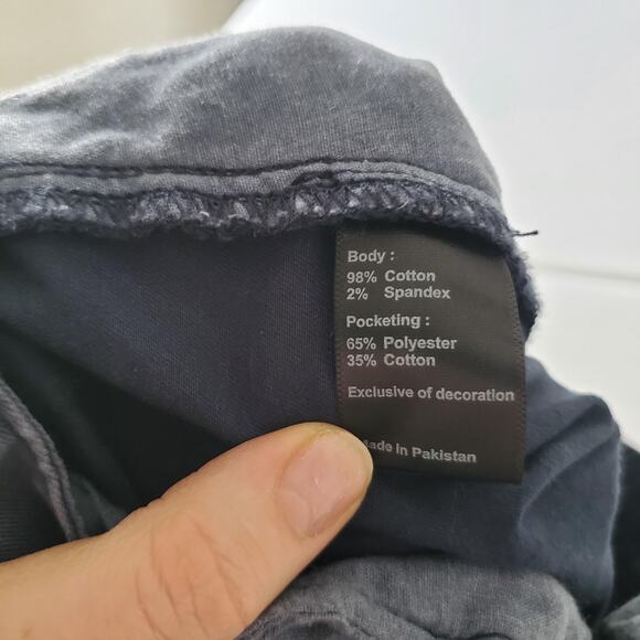 Flint and Tinder Shorts Mens 38 Navy Blue Chino Stretch Casual Flat Front Golf - Picture 7 of 9